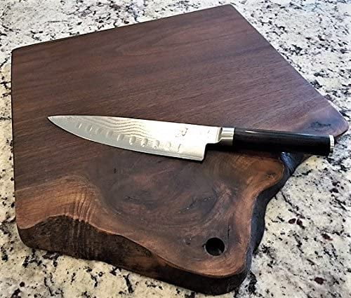 Black Walnut Live Edge Wood Serving Platter M942215