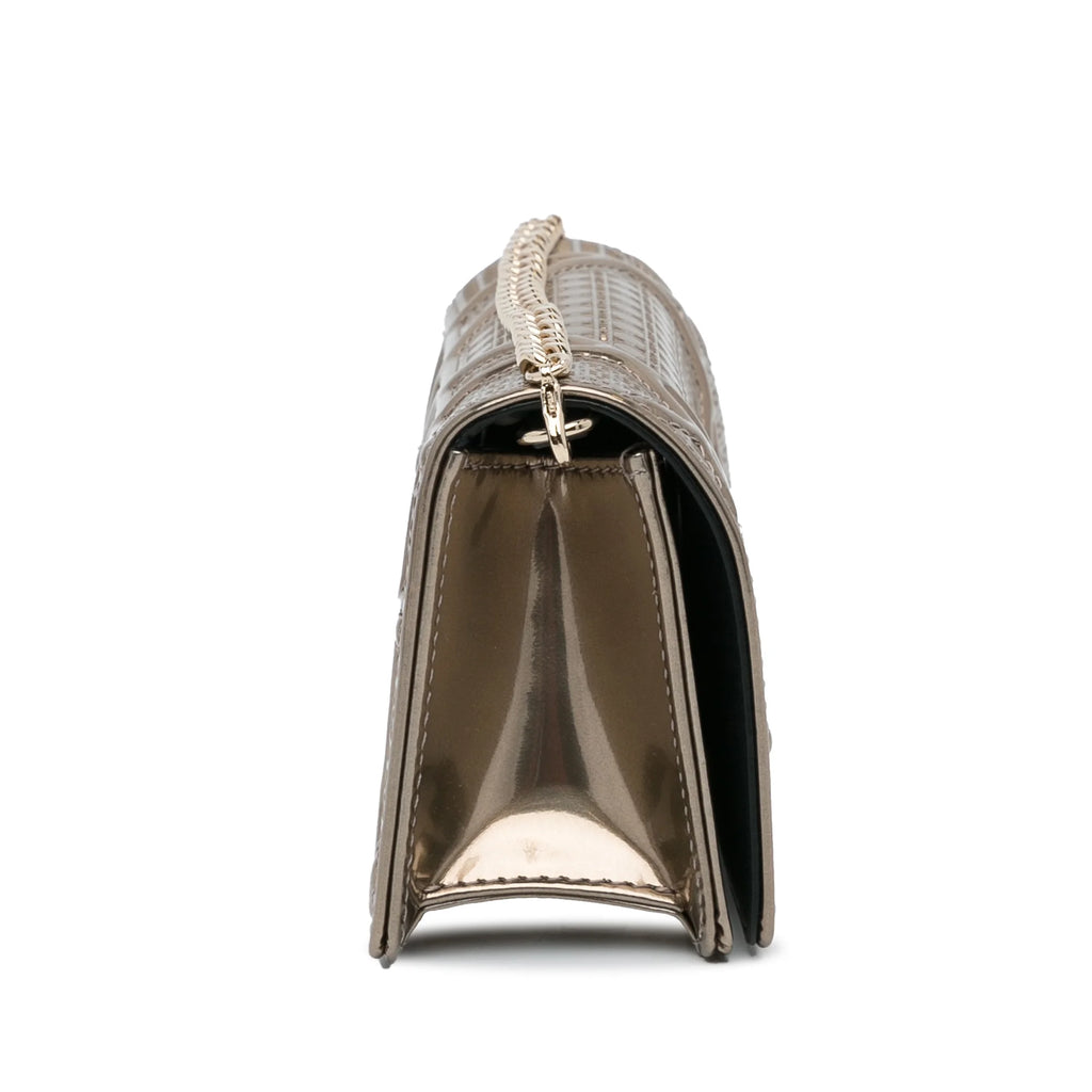 Patent Leather Gold Crossbody Bag S2050