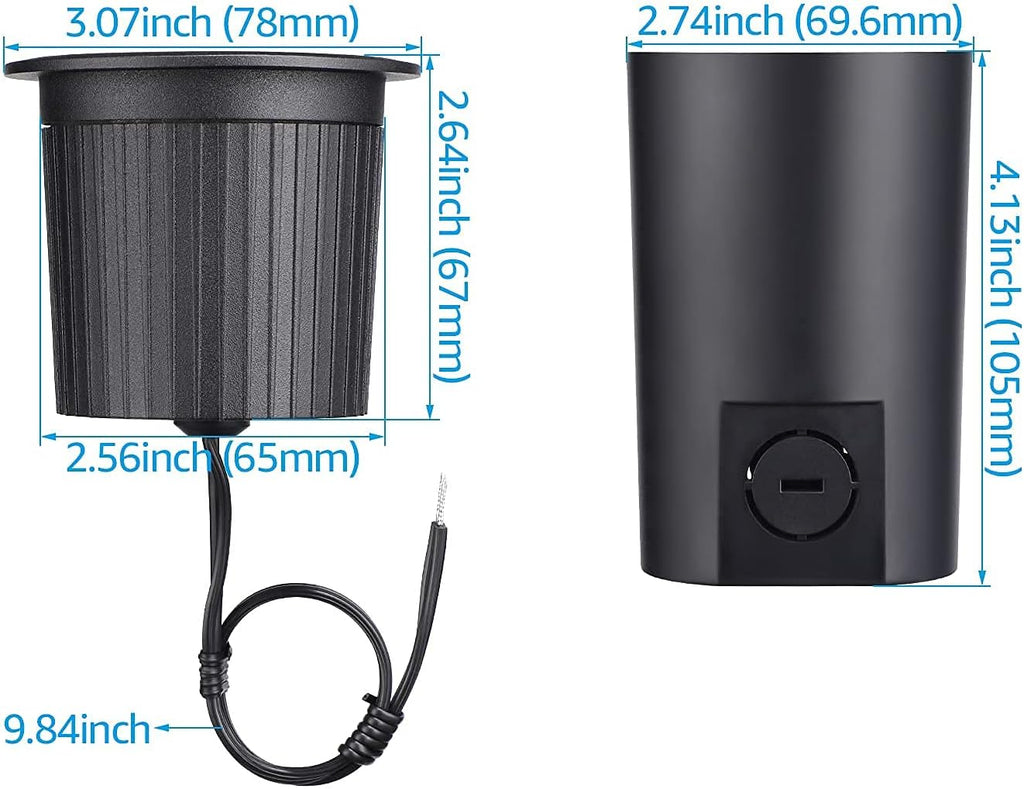 12-Pack 7W LED In-Ground Low Voltage Landscape Lights R61057