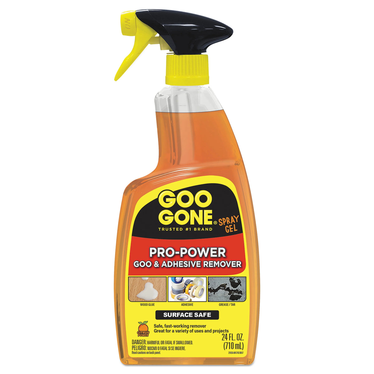 Heavy Duty Adhesive & Grease Remover Spray Gel, Orange Citrus Scent, 16 oz T6853