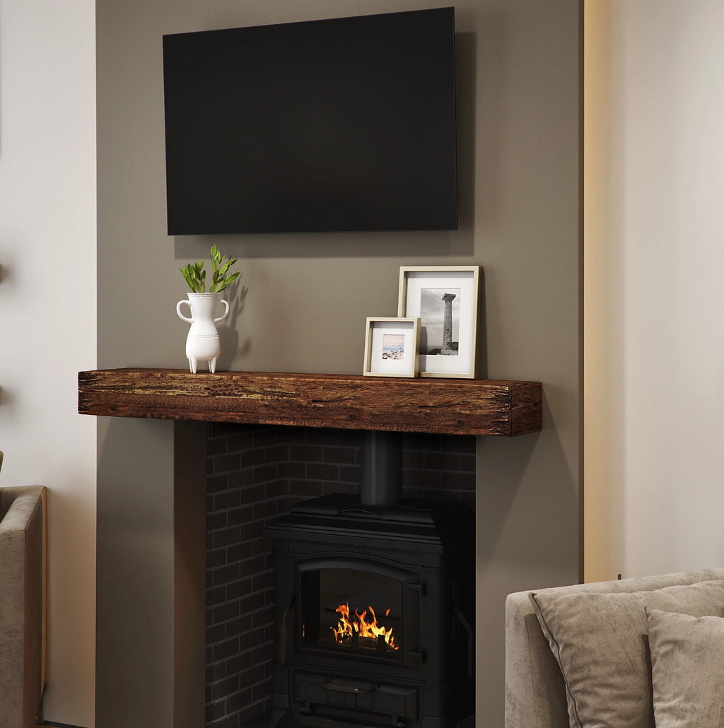 60-inch Fireplace Mantel Wall Shelf Q985