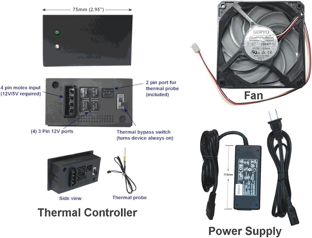 120mm AV Cabinet Cooler with Fans R806213
