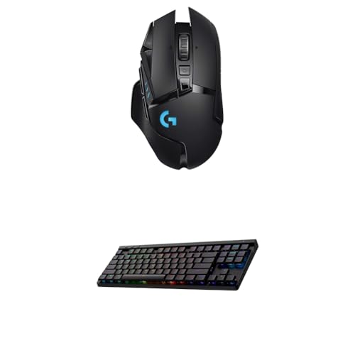Black Wireless Gaming Mouse with Hero 25K Sensor A359567