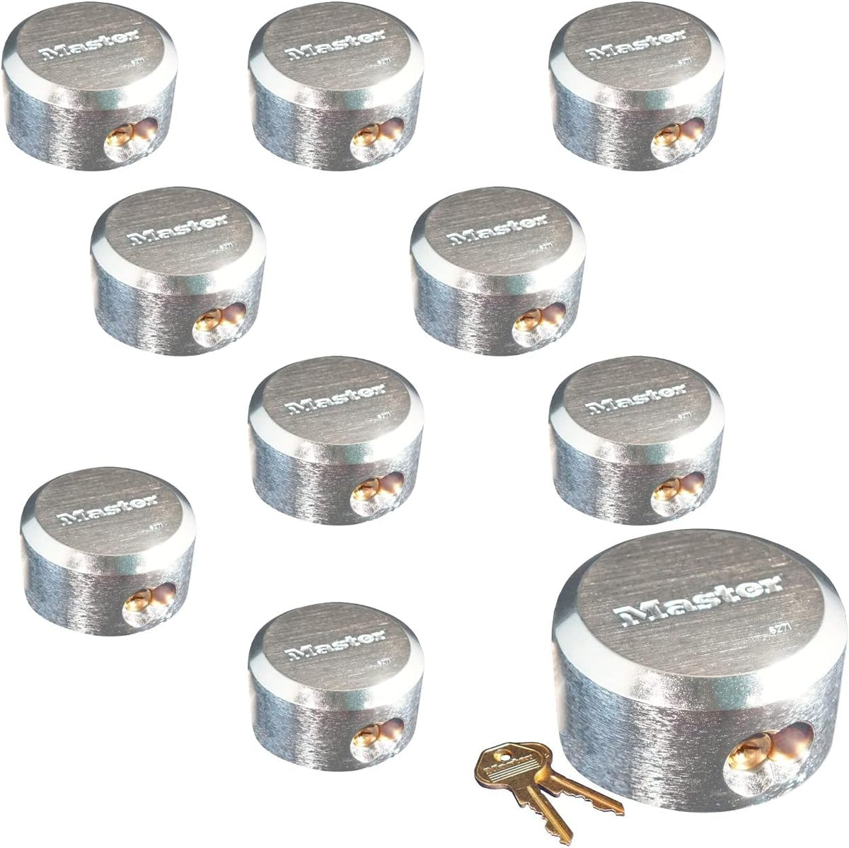 Four Pro Series Hidden Shackle Padlocks, Keyed Alike A3710
