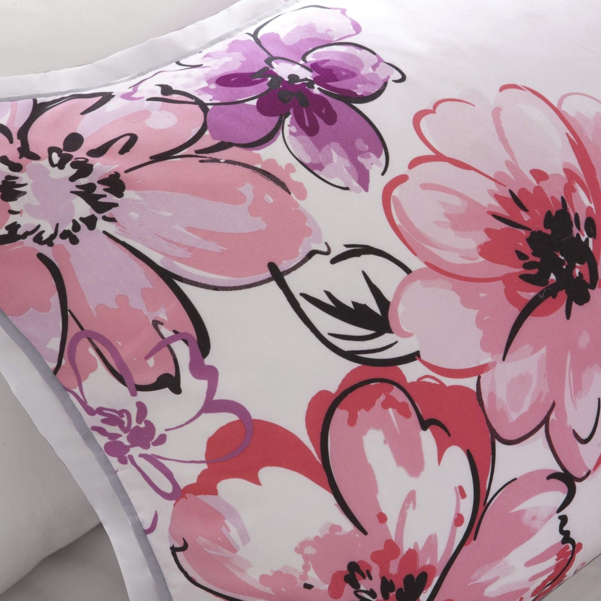 Pink 4 Piece Comforter Set L1136