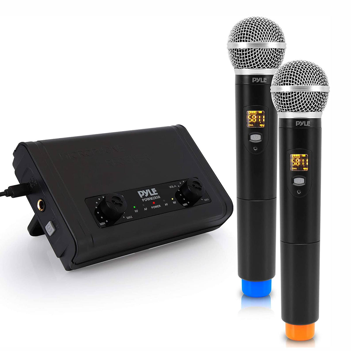 Dual Channel Wireless Desktop Microphone Receiver System Z144995