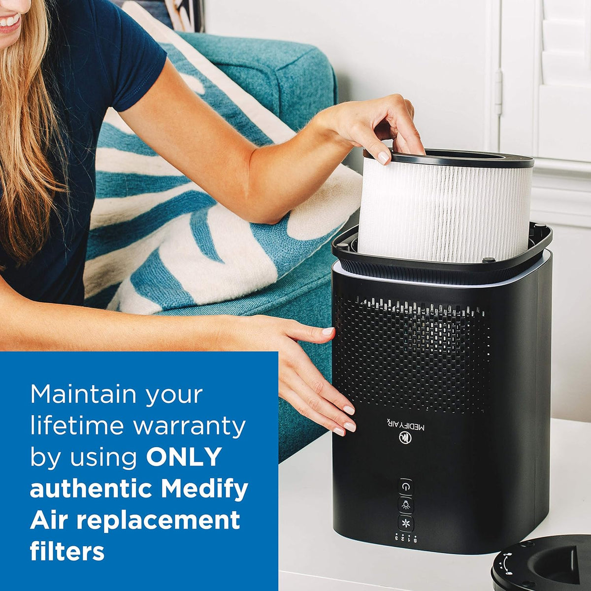Replacement Filter 3 in 1 H13 HEPA Activated Carbon 1-Pack Pack of 2 T537
