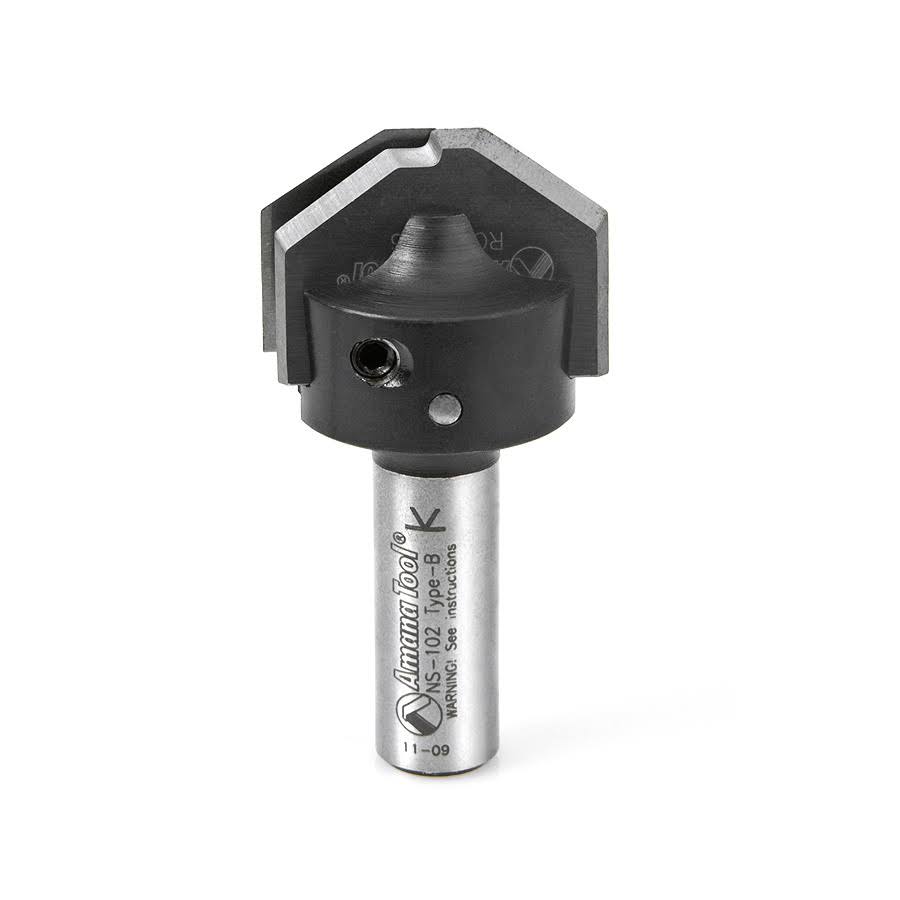 CNC Insert Raised Panel for MDF & Wood Cabinet Doors, 1-11/32 Dia x 21/64 x 1/2 inch Sh N87671