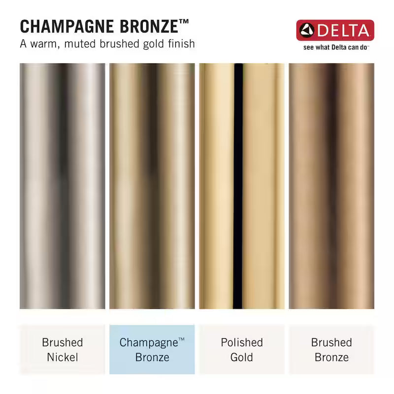Single-Handle Single Hole Bathroom Faucet in Champagne Bronze B5857
