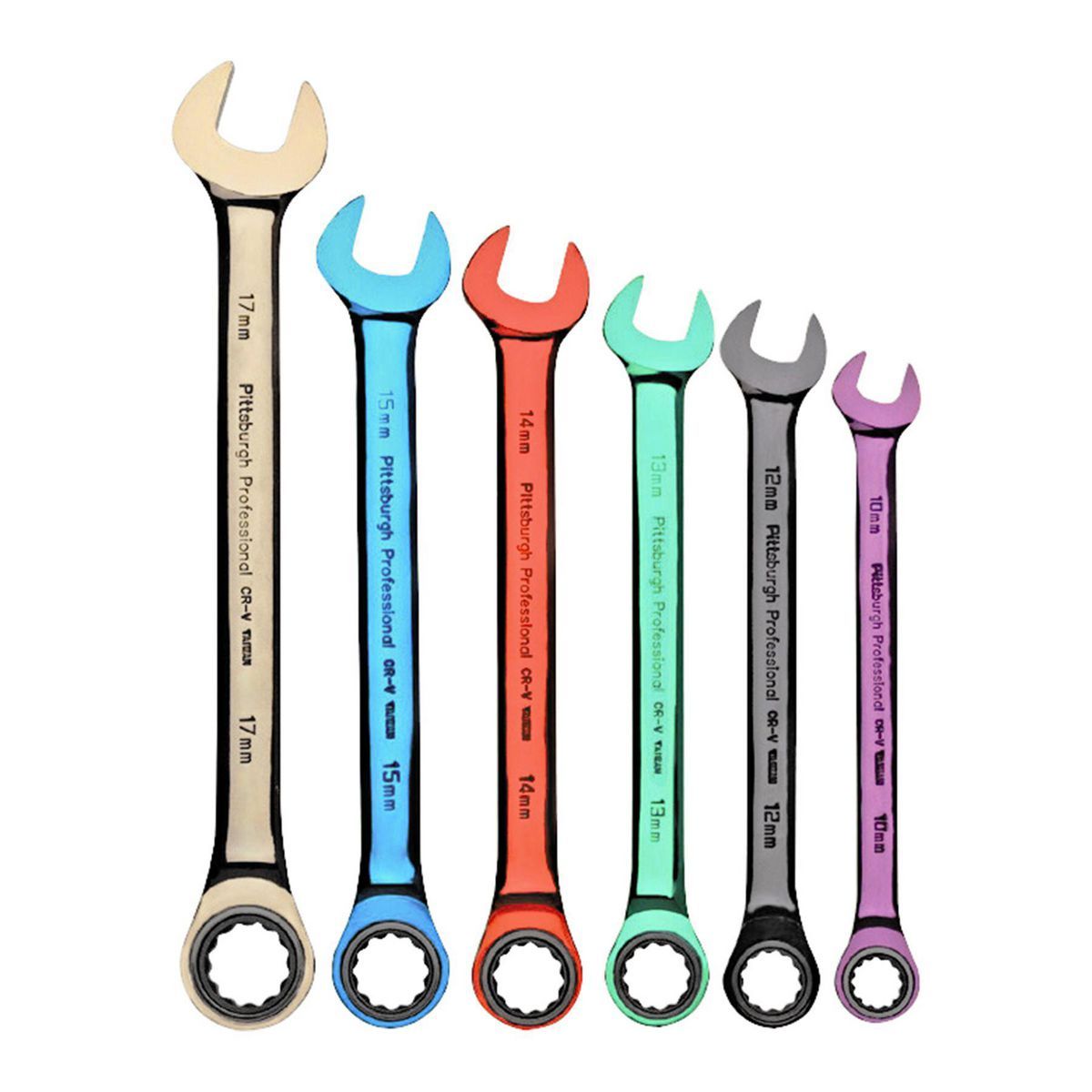Ratcheting Combination Wrench Set, 6-Piece N30535