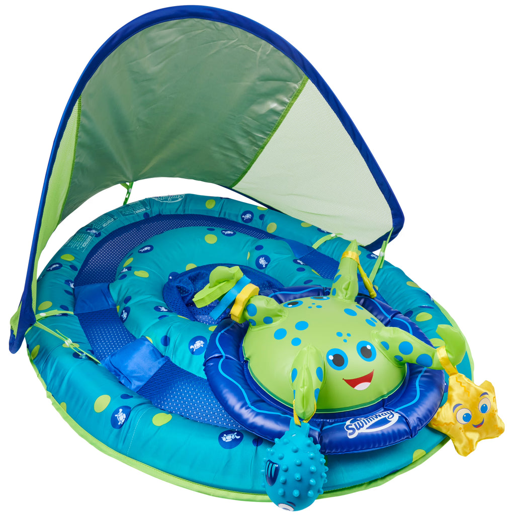 Blue/Green Inflatable Baby Spring Float Activity Center Z901056