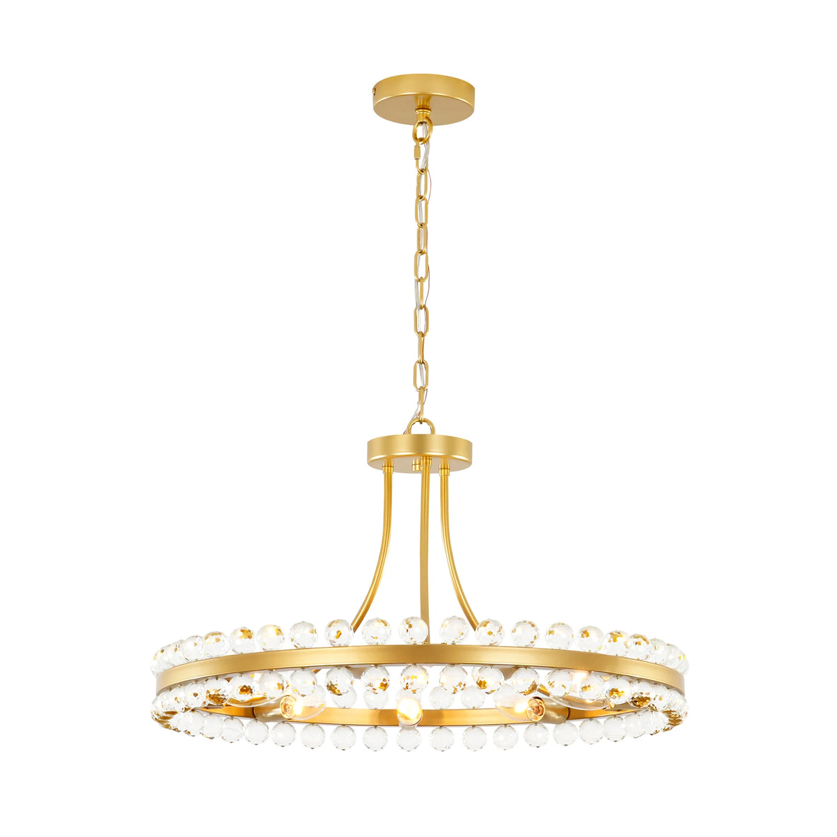 9-Light Dimmable Crystal Chandelier S874