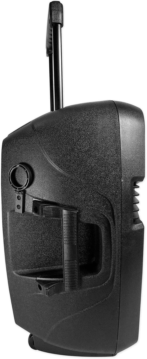 12" Rechargeable Powered 600W PA Speaker with 2 Mics and Bluetooth K82652