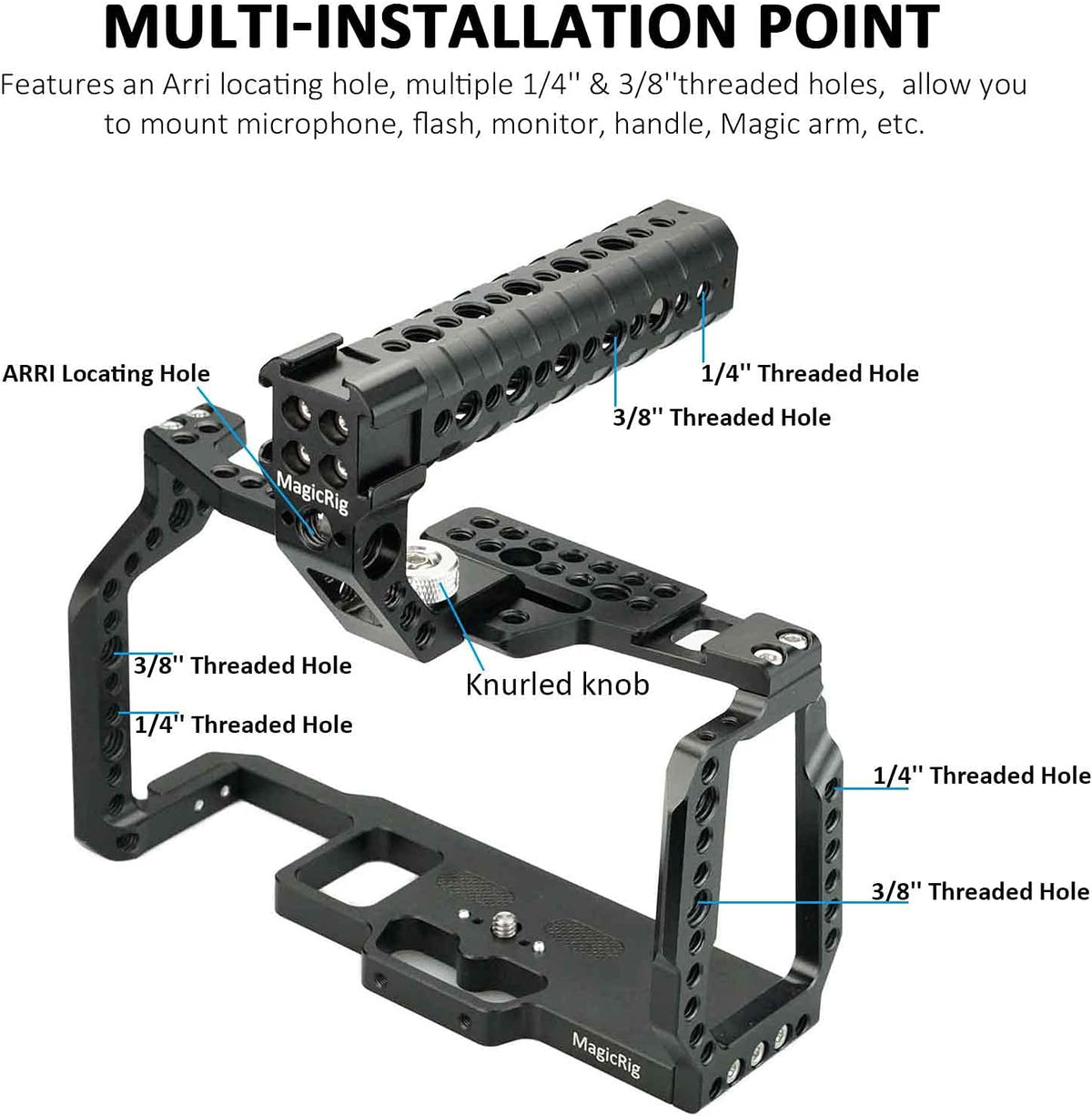Camera Cage with Top Handle V5155