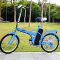 20" Folding Electric Bike with Removable Lithium-Ion Battery, 250W, Blue C770373
