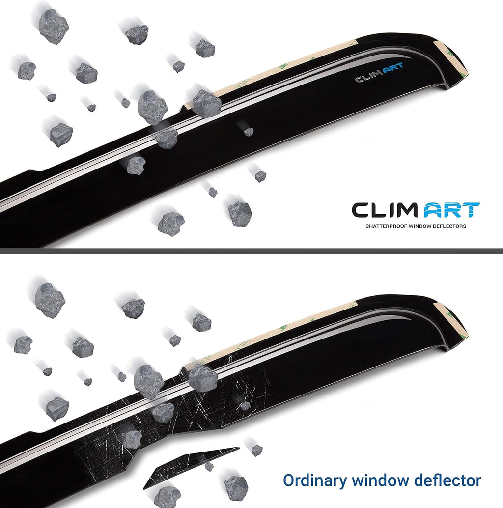 Dark Smoke Window Deflectors 4 pcs V55710
