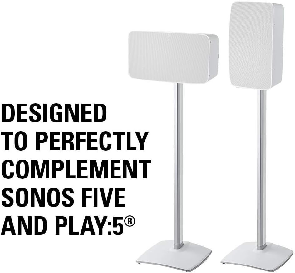 White Wireless Speaker Stand M890503