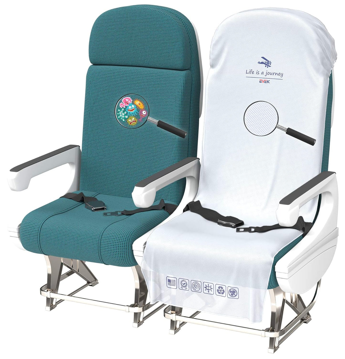 2pcs Protective Seat Covers K6905