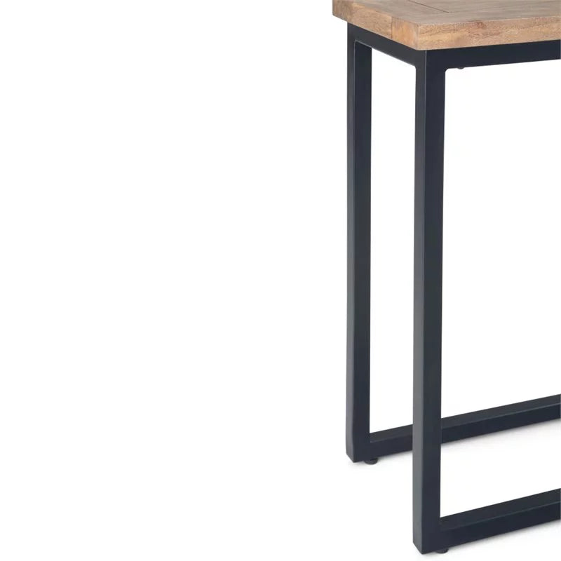 Solid Wood C-Shape End Table Set W91550