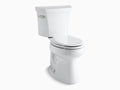 White Two-Piece Elongated Chair Height Toilet Y359483