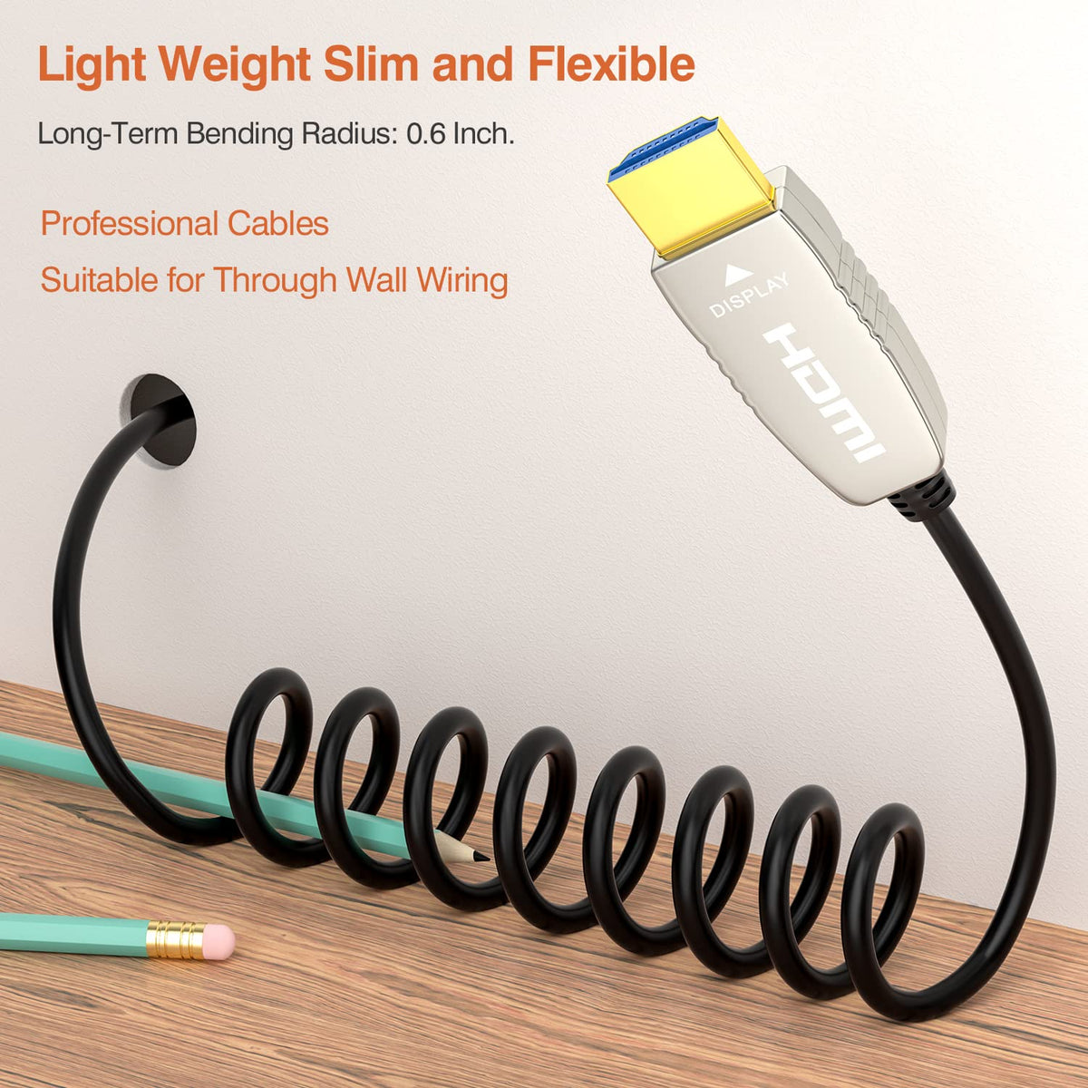 80 feet 4K60Hz Fiber HDMI Cable N773
