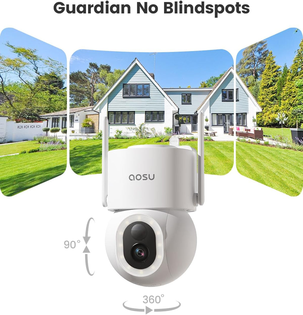 3K/5MP Solar Powered Wireless Security Camera with Color Night Vision G480