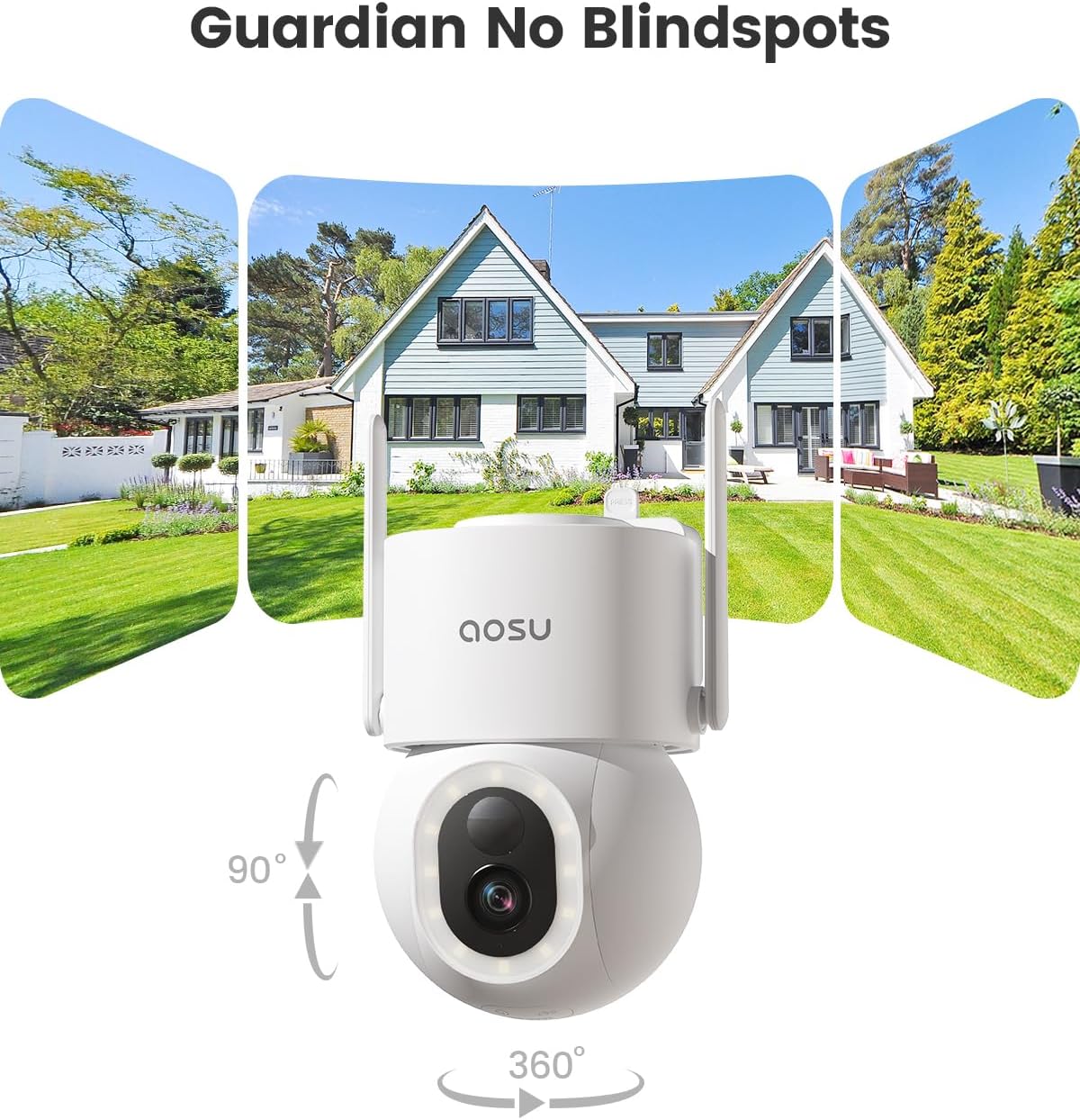 3K/5MP Solar Powered Wireless Security Camera with Color Night Vision G480