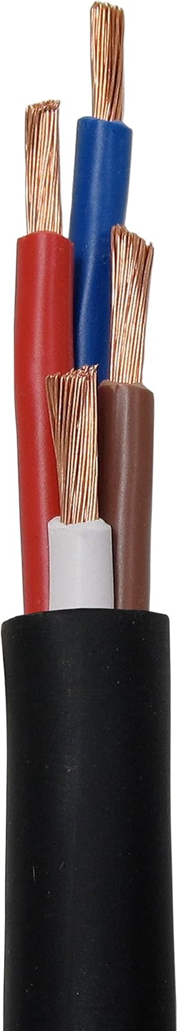 12AWG 4 Conductor Black Speaker Cable 500 ft Spool N185