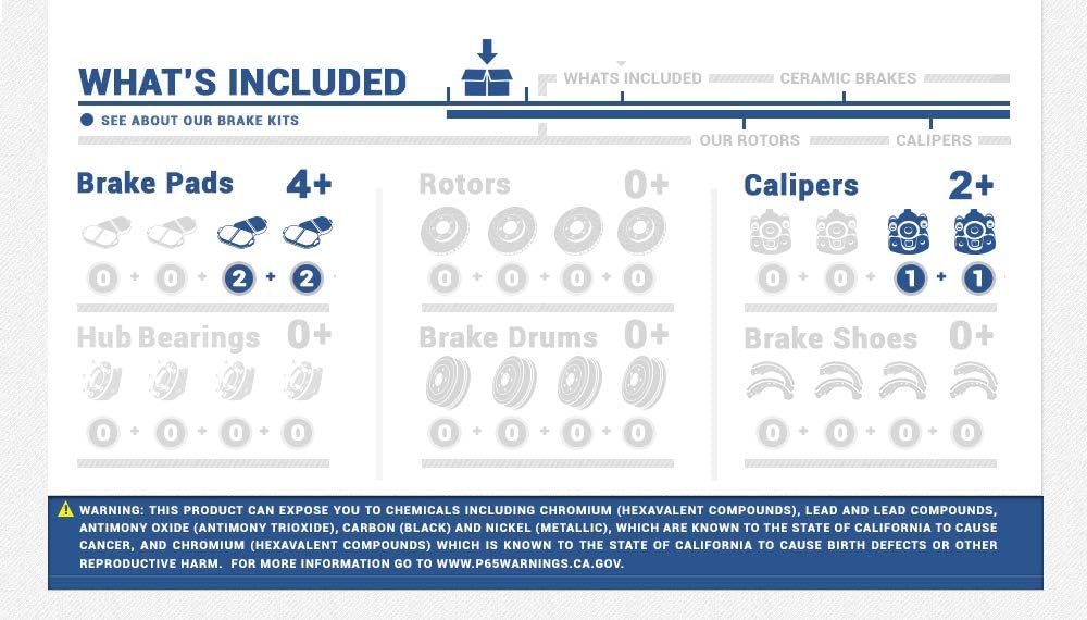 Black Powder Coated Calipers and Ceramic Brake Pads X5392