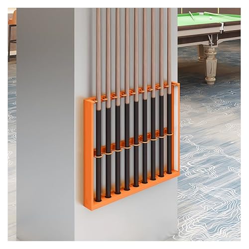 Wall Mount Metal Pool Cue Rack Q4374