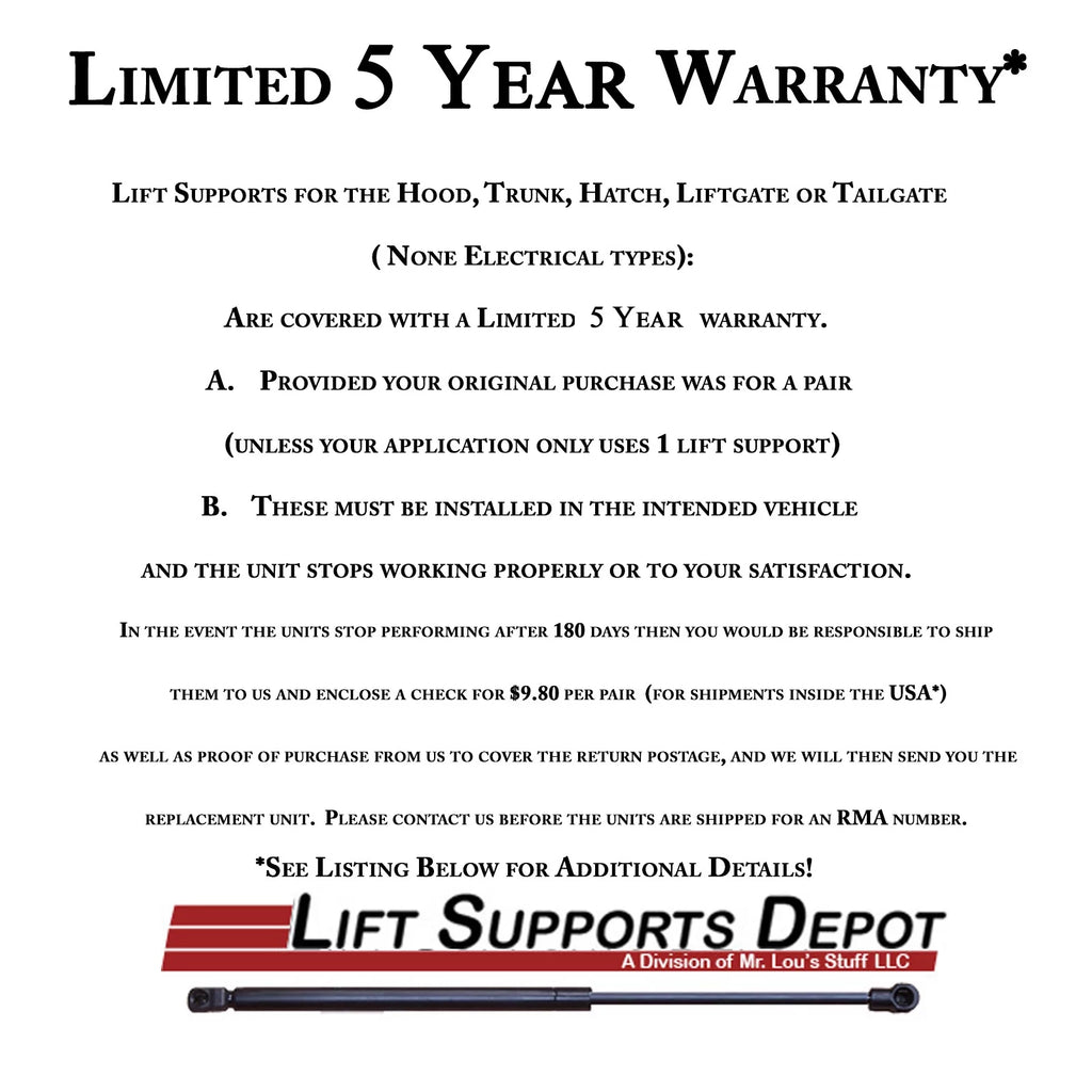 Trunk Lift Supports Gas Shock L83582