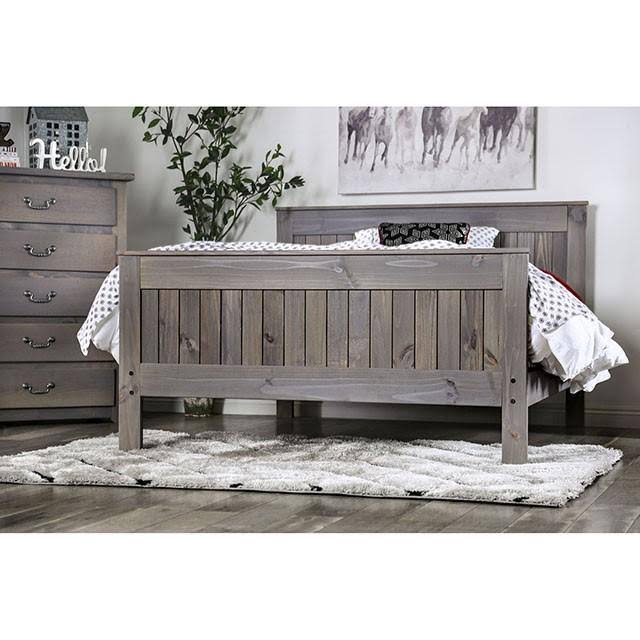 Weathered Gray Twin Bed E315954