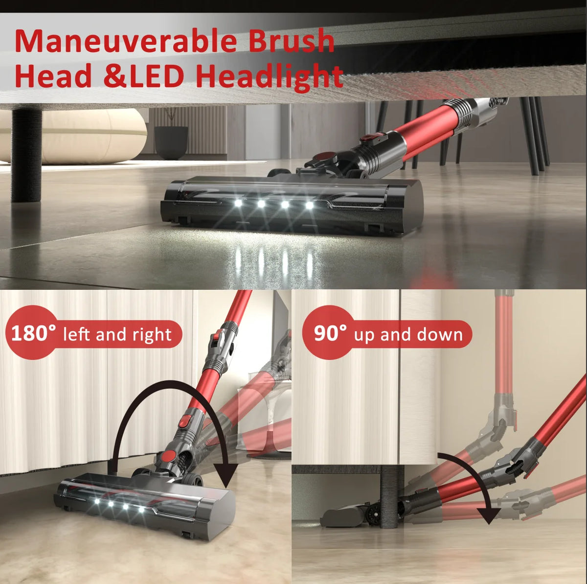 Cordless Stick Vacuum Cleaner Lightweight M262