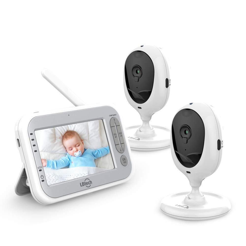 Video Baby Monitor with Two Cameras and 4.3 LCD F36423