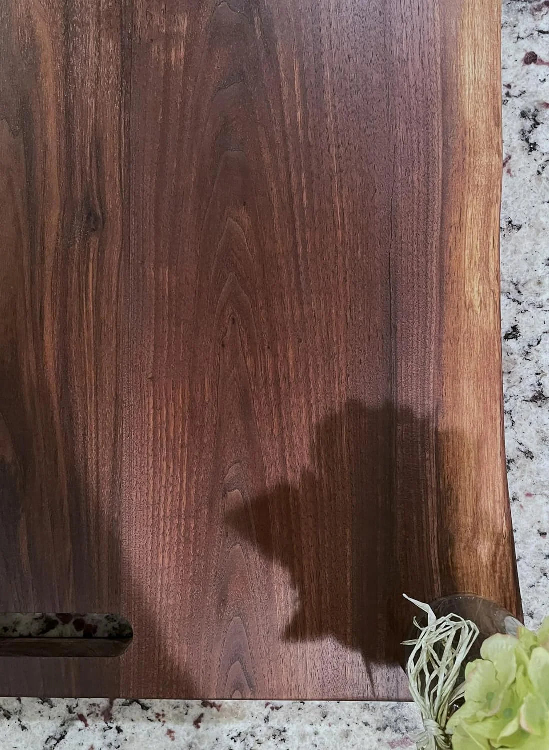 Black Walnut Live Edge Wood Serving Platter M942215