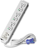 6 Outlet Hospital Grade Power Strip with 6ft Cord, Pack of 2 E622