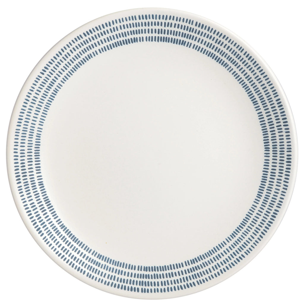 16-Piece White Stoneware Dinnerware Set Q8914