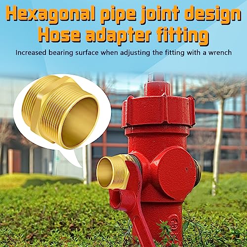 Double Male Brass Fire Hydrant Hose Adapter N801856