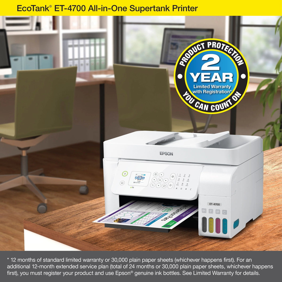 Wireless All-in-One Color Supertank Printer X1822