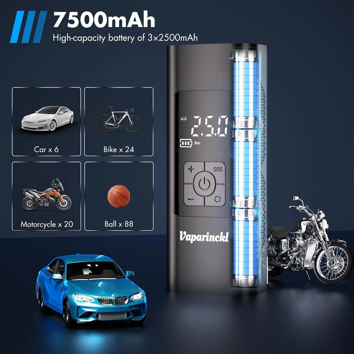 150psi Cordless Portable Air Compressor L444