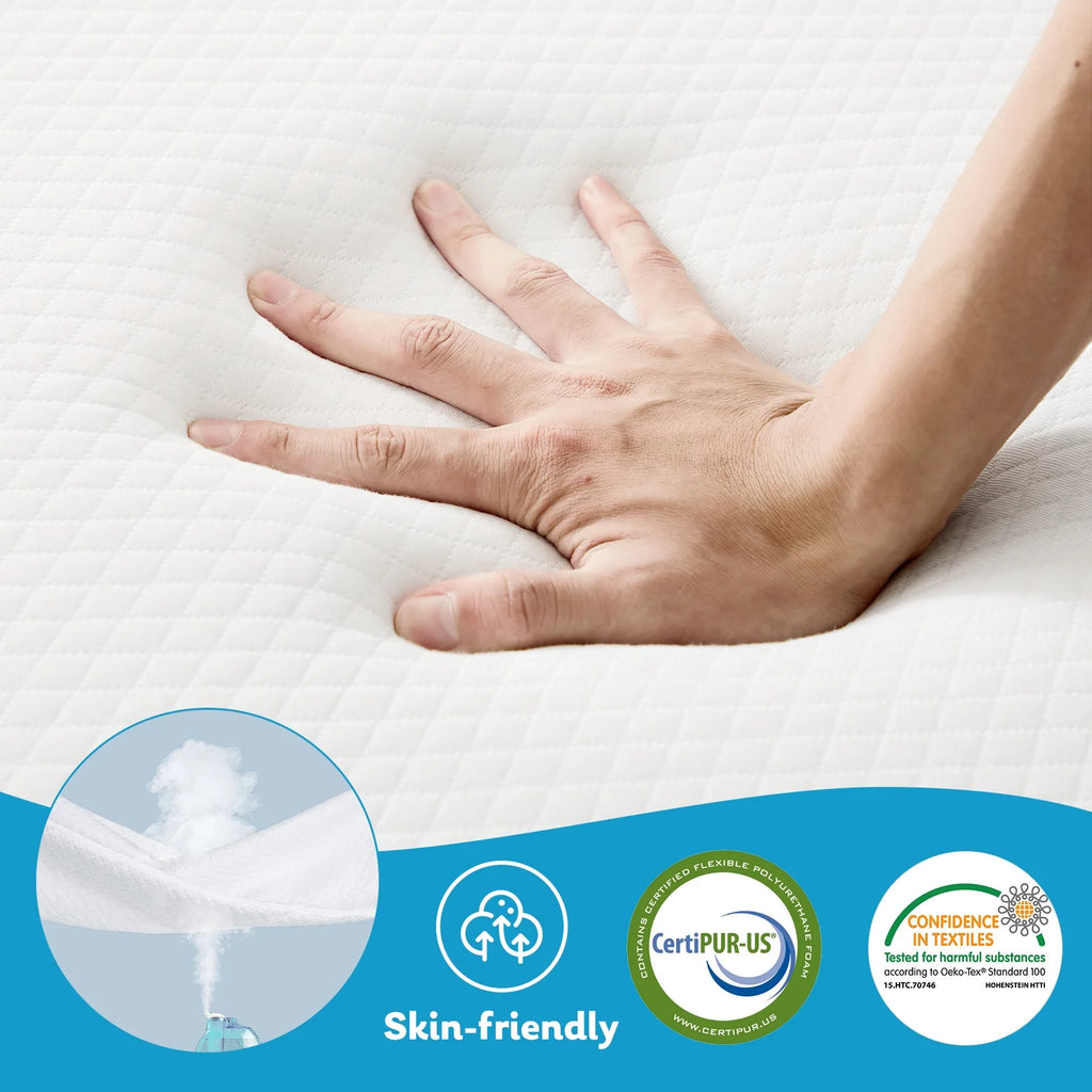 4 inch Tri-fold Memory Foam Mattress Topper M7429