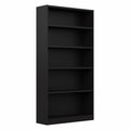 5 Shelf Classic Black Bookcase W385724