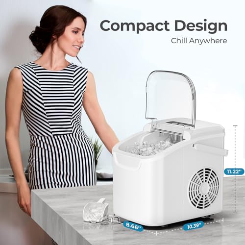 Nugget Ice Maker Countertop 44LB/Day Self-Cleaning Portable Ice Machine U3940