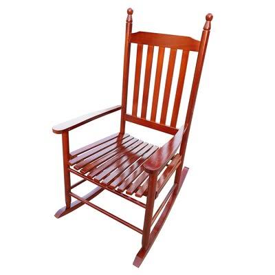 Brown Wooden Porch Rocker Chair R275686