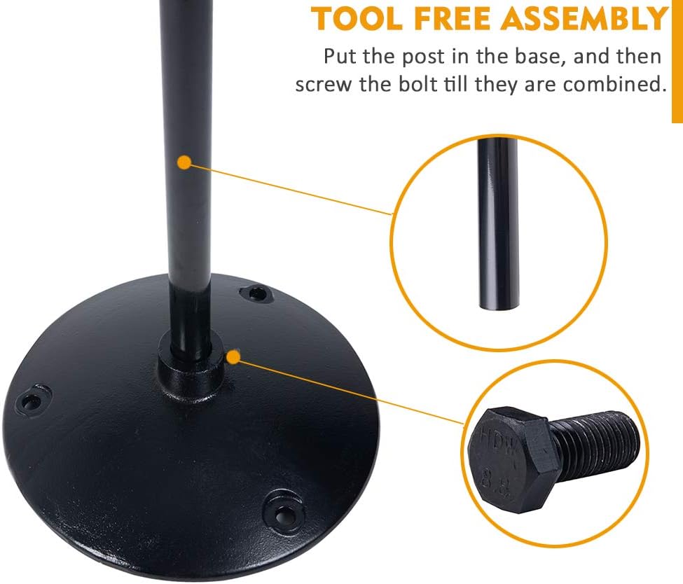 Cast Iron Sign Post and Base Kit with 48 Post and Bolts & Nuts Z61914