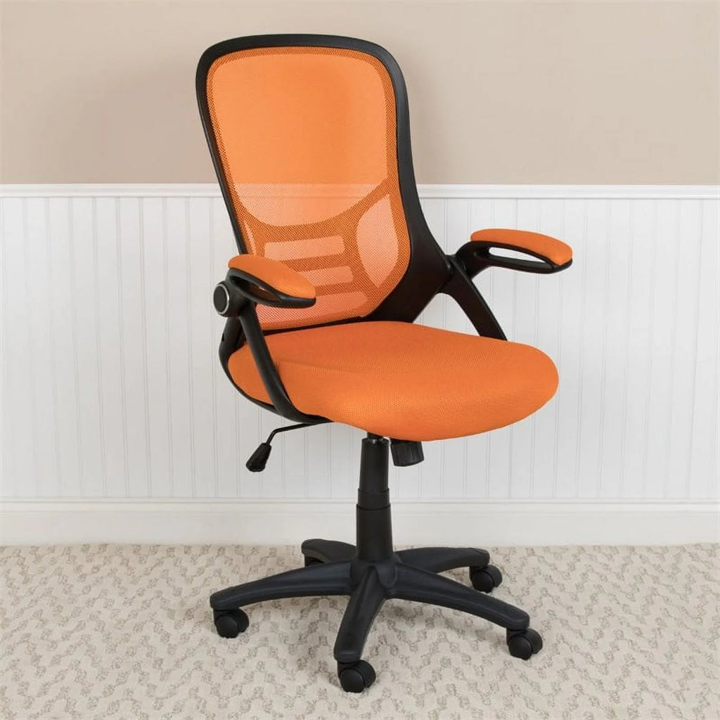 Orange Ergonomic Mesh Office Swivel Chair C9386