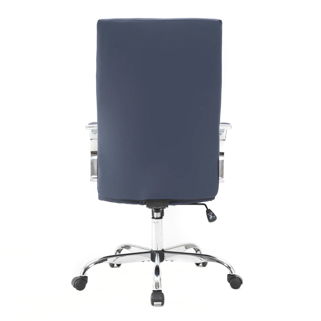 High-Back Adjustable Height Leather Office Chair with Tilt & 360 Degree Swivel E2756