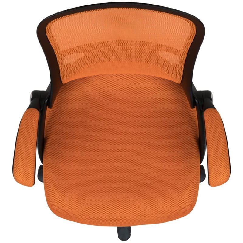 Orange Ergonomic Mesh Office Swivel Chair C9386