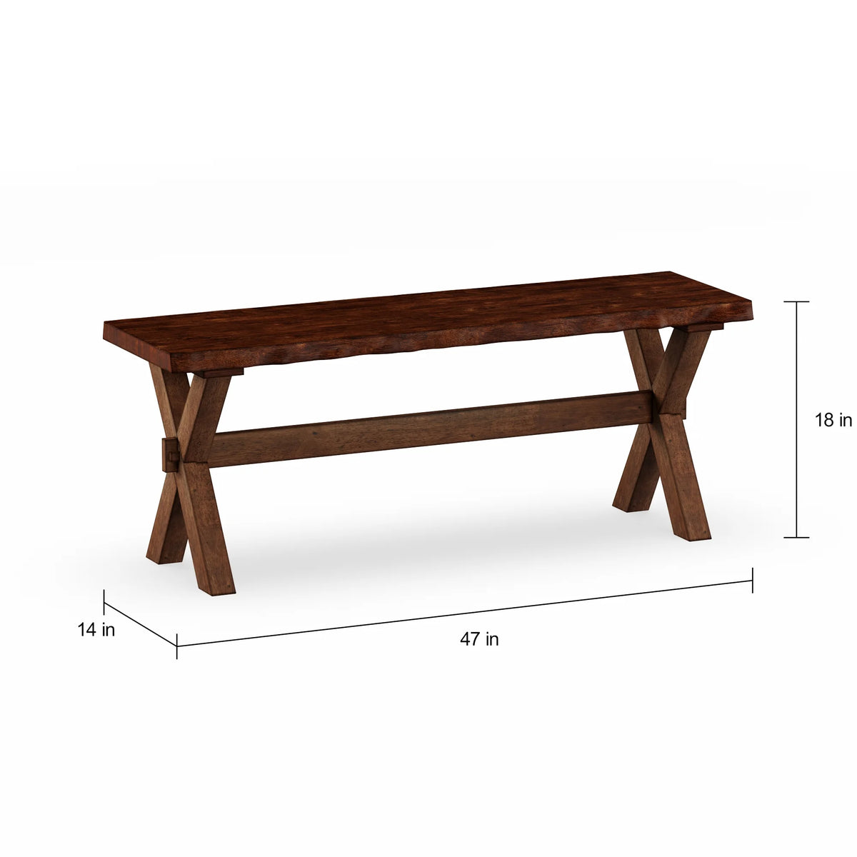 Live Edge Dining Bench M81676