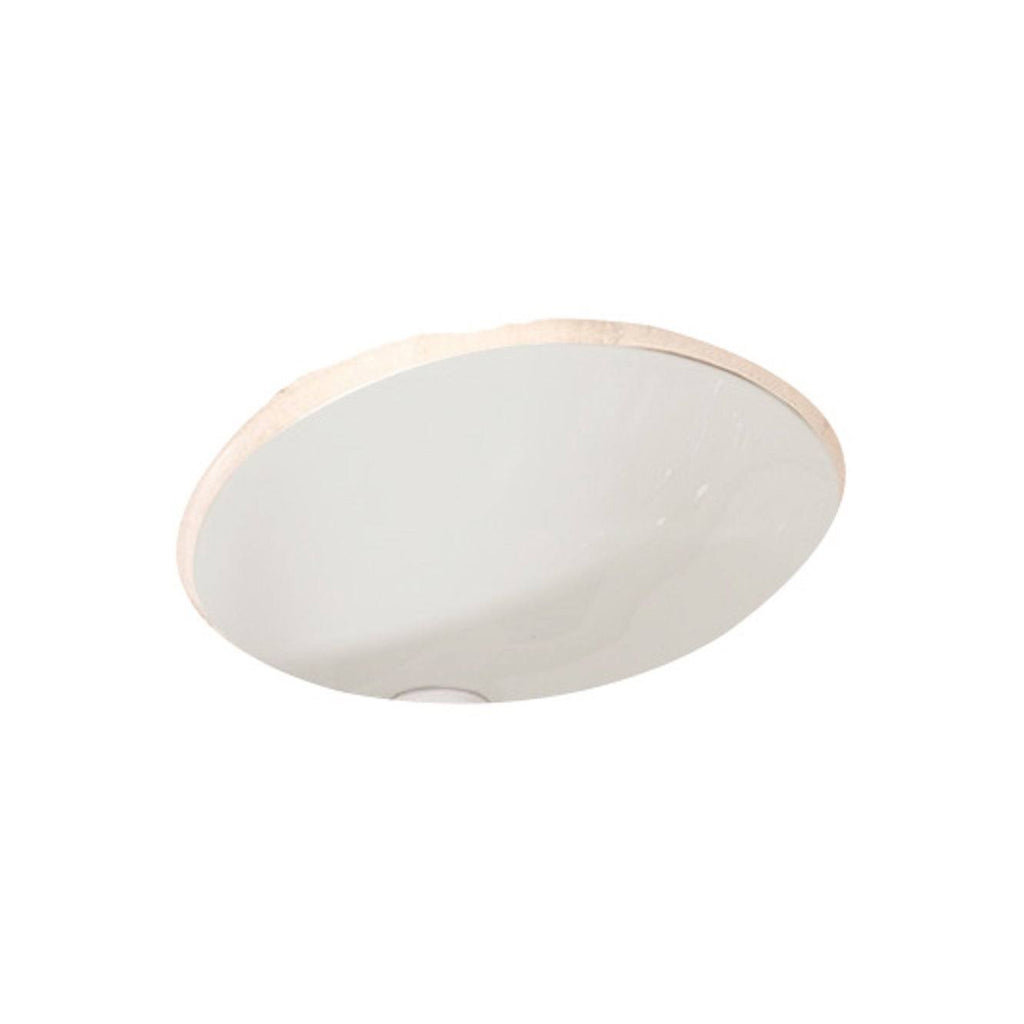 Oval Undermount Sink in Biscuit B4529